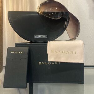 Bvlgari Gold & Brown Sunglasses